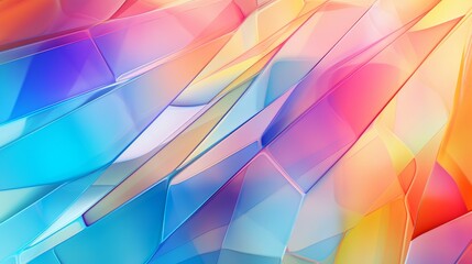 Vibrant and Dynamic Colorful Glass Curve Background - Abstract Artistic Elegance