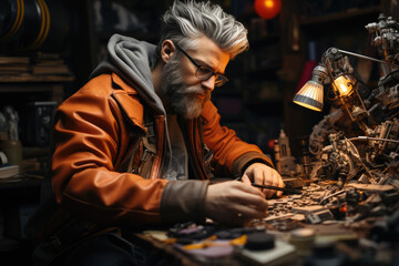 Obraz premium A collectible action figure or figurine, reflecting the passion and nostalgia of collecting as a gift. Generative Ai.