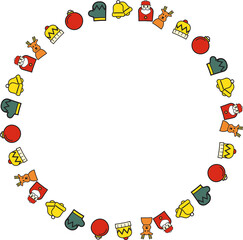 The Christmas Boarder line for holiday concept