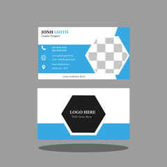 Simple modern professional creative business card design