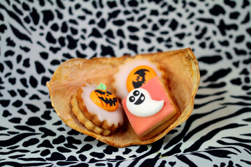 Halloween pastry, shortcake in sweet form