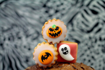 Halloween pastry, shortcake in sweet form