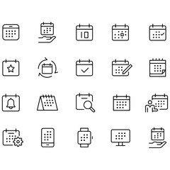 Calendar Icons vector design
