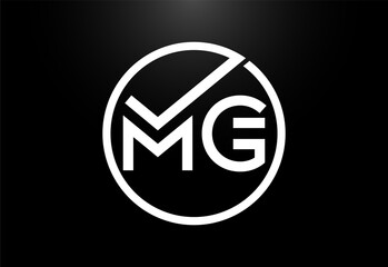 Initial Letter M G Logo Design Vector. Graphic Alphabet Symbol For Corporate Business Identity