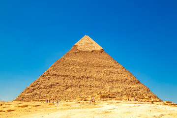 Great Egyptian pyramids. Pyramid of Khafre.