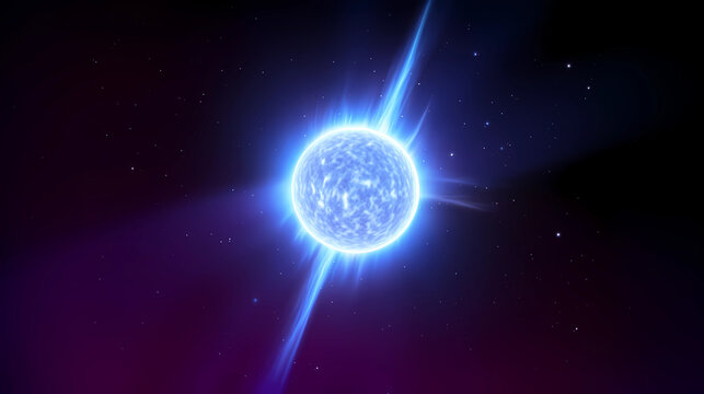A neutron star, born from the explosive remnants of a massive supernova, is an incredibly dense celestial object where the relentless crush of gravity causes protons and electrons to merge