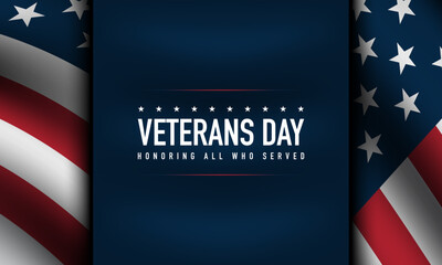 Obraz na płótnie Canvas Veterans Day Background Design.