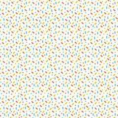 seamless pattern with colorful dots and sprinkles