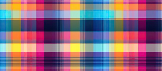 Colorful plaid design for fabric wallpaper or digital graphic