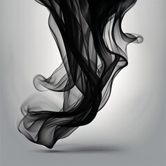 black gradation flowing illustration background