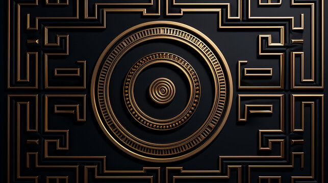 cofre de luxo dourado com preto 