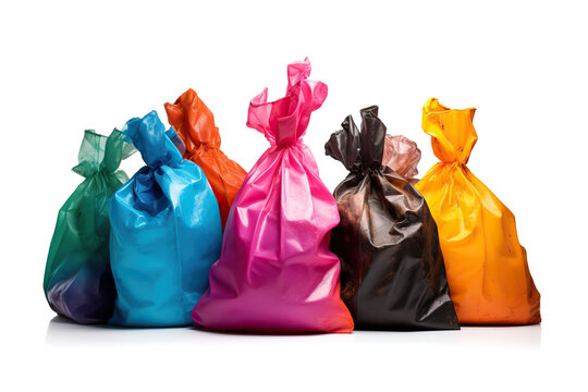 Bags from various colors of pbt polypropylene plastic
