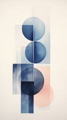 Abstrakcyjne pastelowe tło - kształty, tekstura, wzór do projektu baneru lub na social media. Sztuka nowoczesna.	