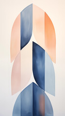 Abstrakcyjne pastelowe tło - kształty, tekstura, wzór do projektu baneru lub na social media. Sztuka nowoczesna.	