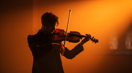 homem tocando violino 