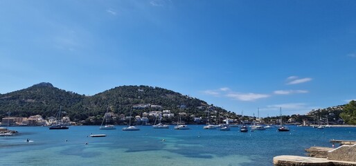 Porto Des Canonge is situated on the North West coast of Mallorca. charming stone beach, it is set against a backdrop nice trail to banyalbulfar with scenic views	