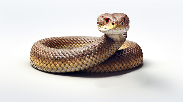 cobra serpente em fundo branco 