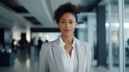 Portrait of a young African American businesswoman 