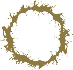 Ornamental circle frame vector illustration. Decorative Round design element