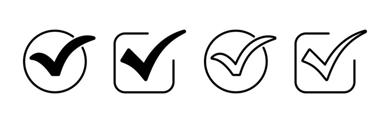 check icon vector. check mark icon. check list button icon.