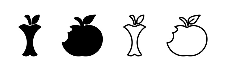 Apple icon vector. apple symbol