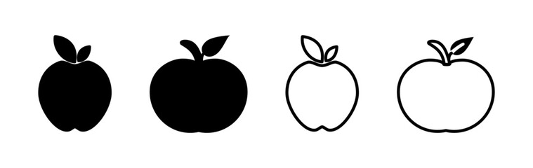 Apple icon vector. apple symbol