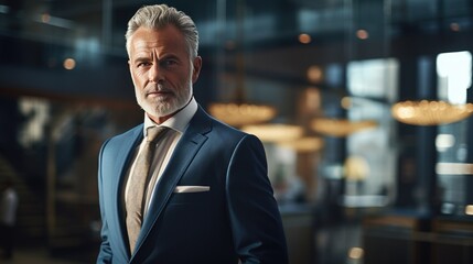 Fototapeta premium Portrait of a senior businessman 
