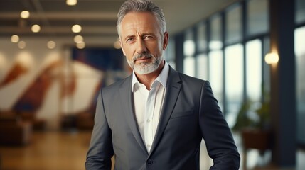 Fototapeta premium Portrait of a senior businessman 