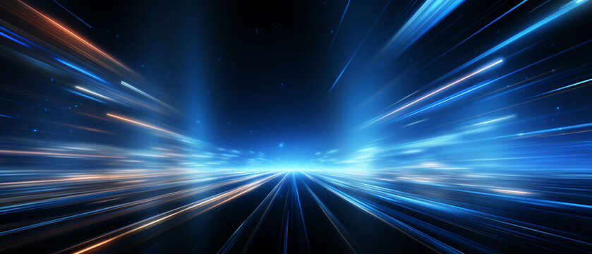 blue abstract light technology background