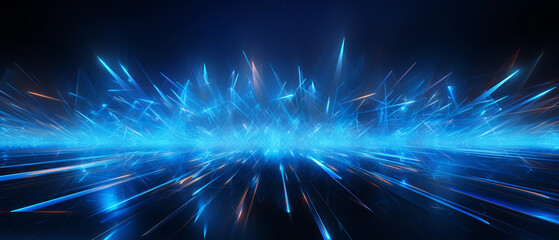 Fototapeta premium blue abstract light technology background