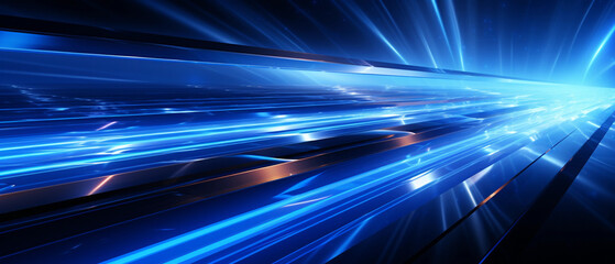 blue abstract light technology background