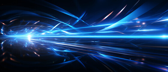 blue abstract light technology background