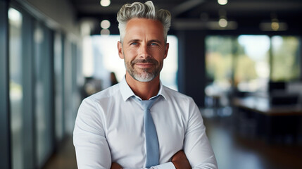 Obraz premium portrait of a mid-aged businessman