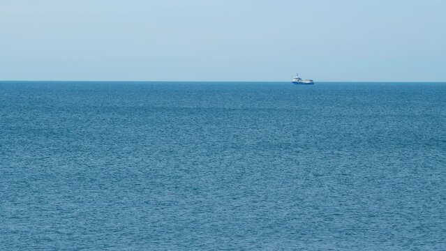 Typical Fishing Boat. The Concept Of Fisheries, Industry And Shipping, Poaching. Real time.