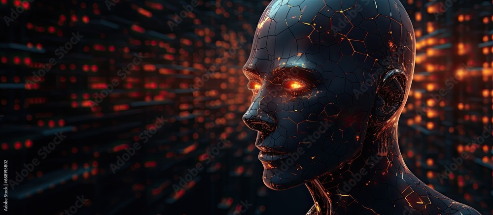 Poster patterned background for abstract ai