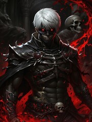 Naklejka premium vampire in red