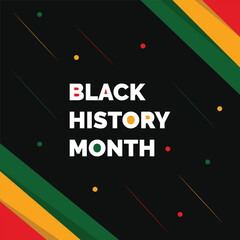 Black history month African American history celebration, social media post, post design, banner, card, poster
