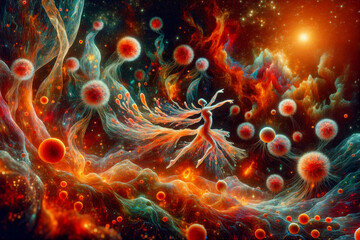 universe of balletic cells in defense, generative ai