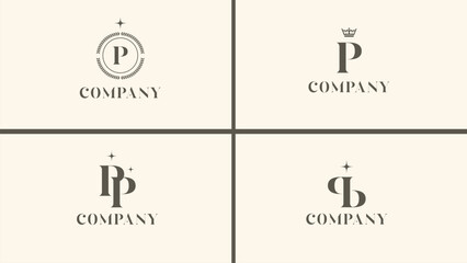 Letter P Logo Elegant Pack