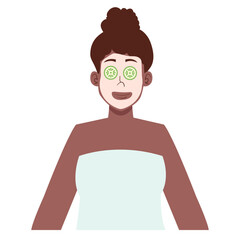 Relax with Face Mask illustration