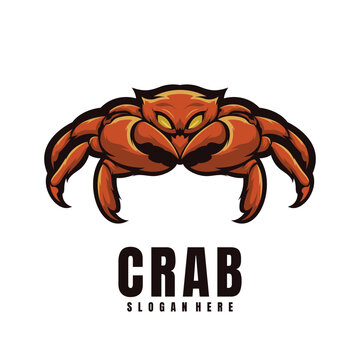 Illustration Head Crab Mascot Logo