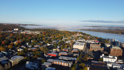 Drone Shot of Fredericton
