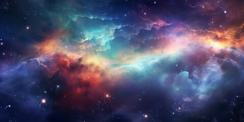 Obraz premium Abstract image of the view deep into the universe. 