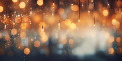 Abstract background image of patio lights. 