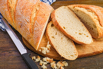 Freshly cut bread delights
