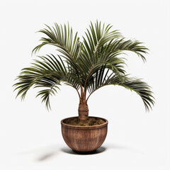 Obraz premium Kentia Palm (Howea forsteriana) Studio Shot Isolated on Clear Background, Generative AI