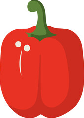 Bell pepper icon vector illustration. Vegetable isolated design element