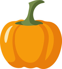 Pumpkin icon vector illustration. Vegetable isolated design element