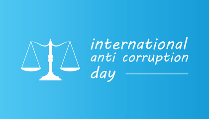 Vector illustration on the theme of International Anti Corruption day observed each year during December.banner, Holiday, poster, card and background design.