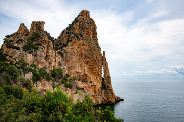 Fototapeta na wymiar Pedra Longa Limestone - Sardinia - Italy